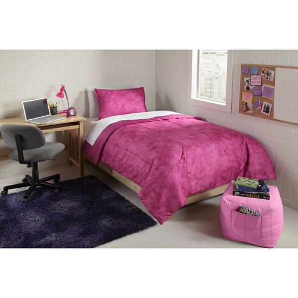 COEXIST by Cannon Mini Comforter Set Pink Acid Wash 