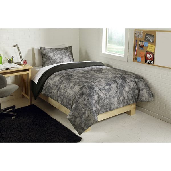 COEXIST by Cannon Mini Comforter Set Gray Acid Wash 