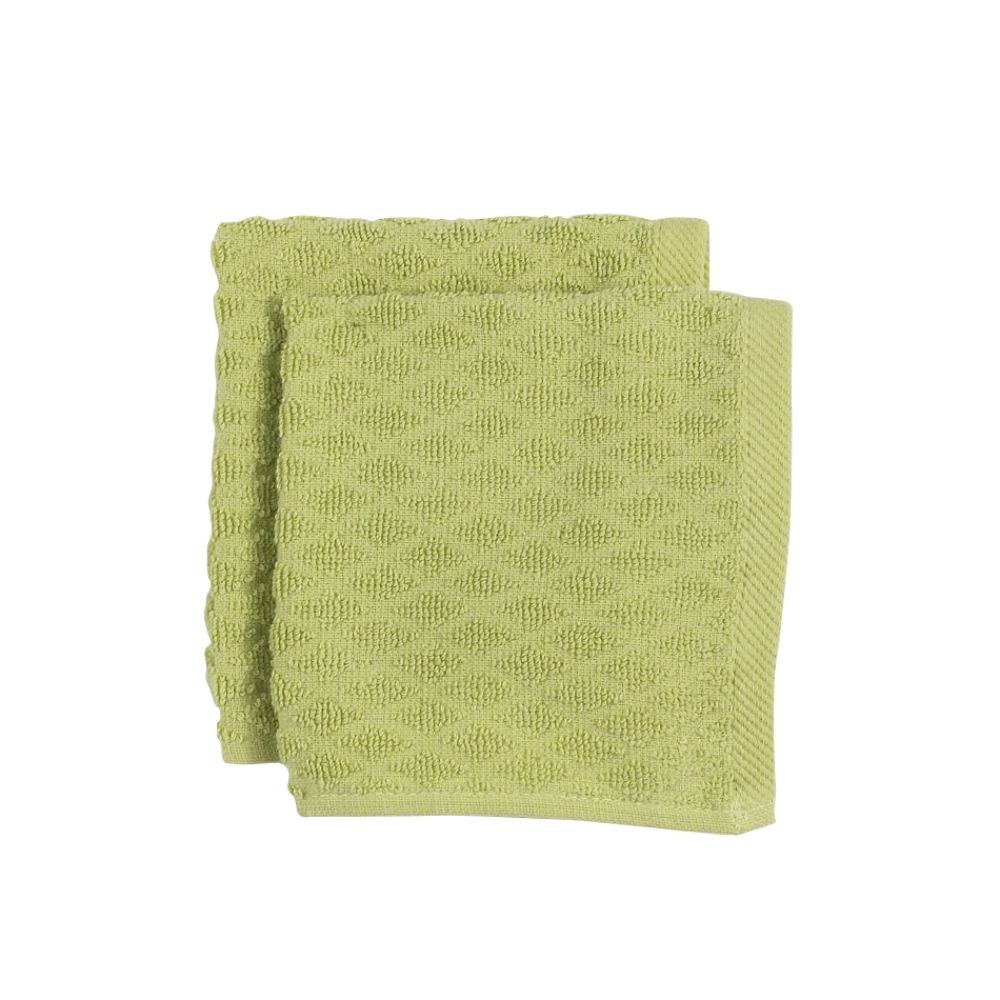 Country Living Sage 2 Pack Terry Dish Cloth