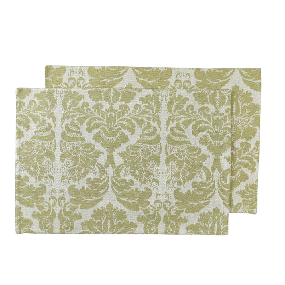 CLOSEOUT Sienna Scroll Moss Placemat