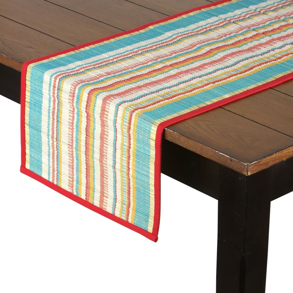 Essential Home Bohemian Garden Natural Table Runner