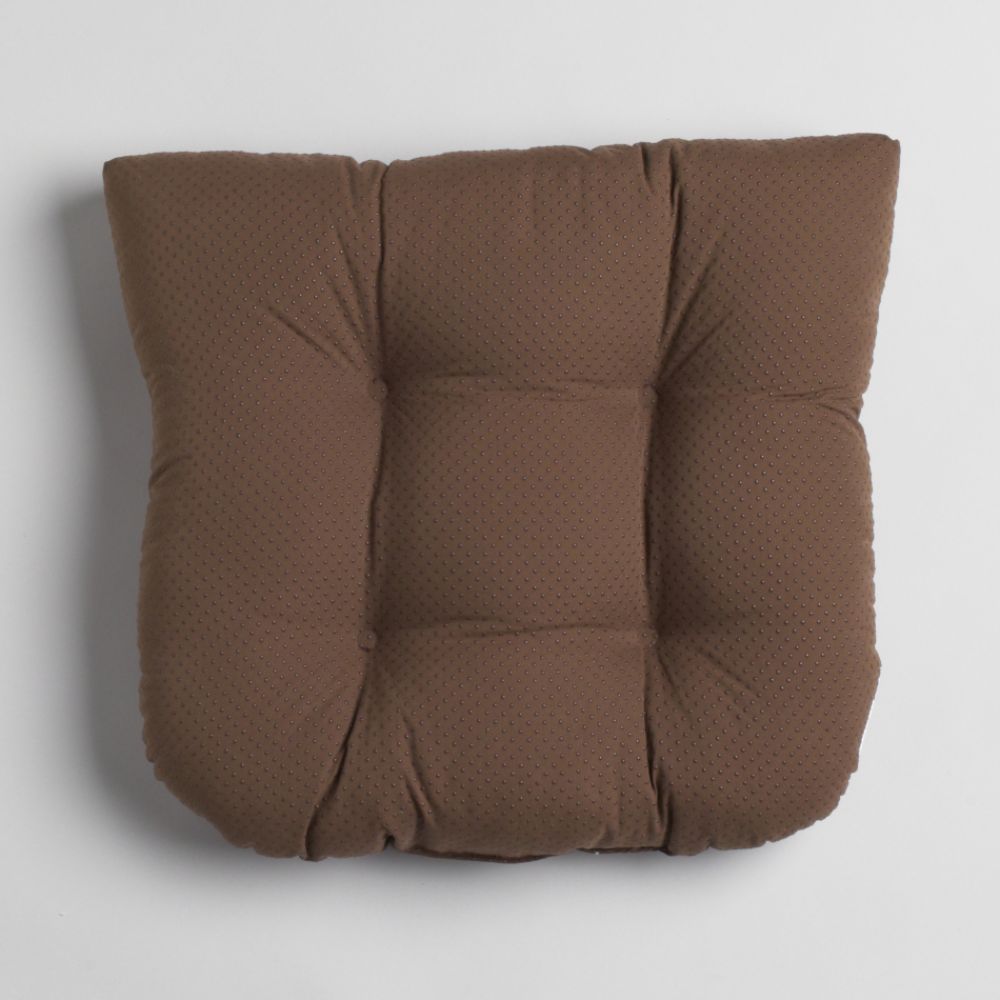 Essential Home 2Pk Chocolate Micro Suede Non-Skid Chair Pad