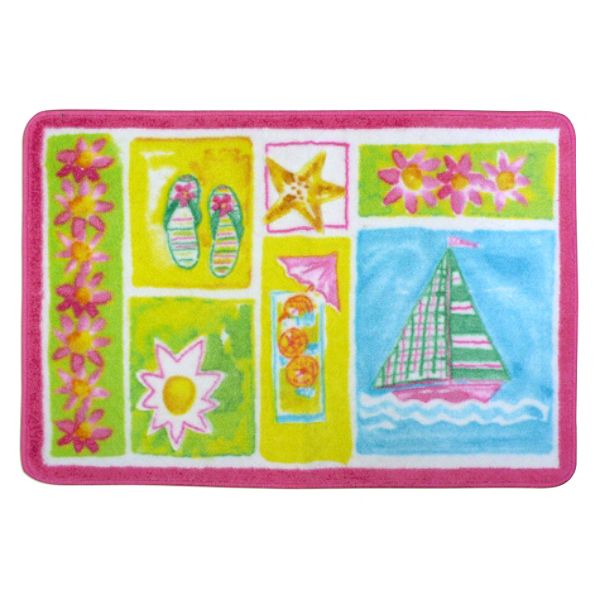 Essential Home Fun In The Sun Bath Rug