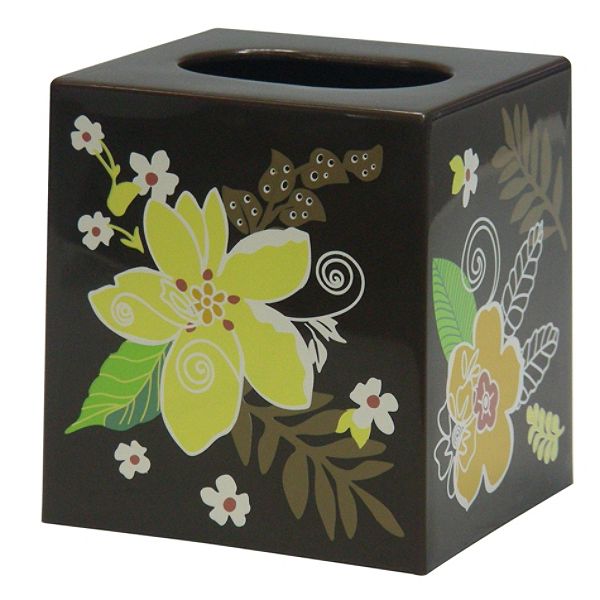 Cayman Floral Plastic Tissue Box
