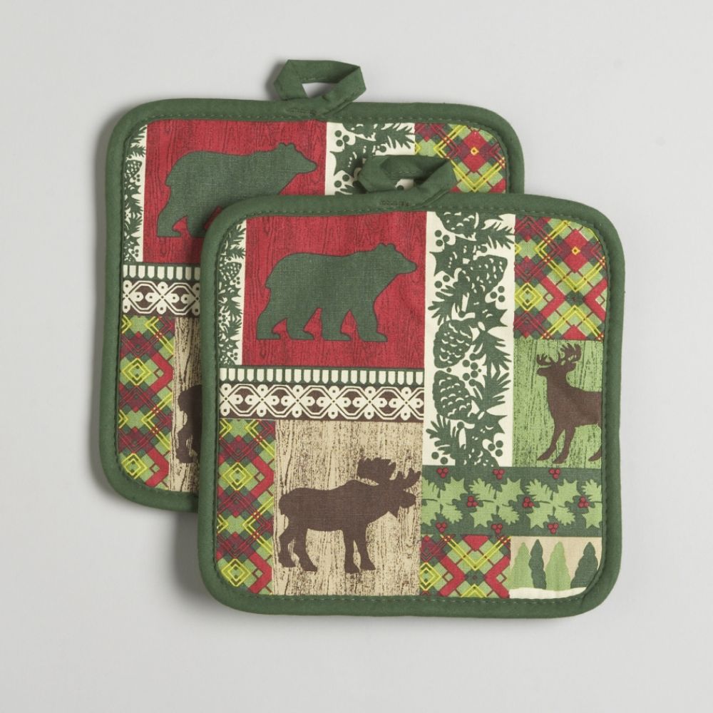 Trim a Home Lodge 2-Pack Pot Holders