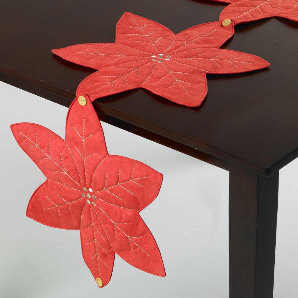 Trim a Home Poinsettia Runner
