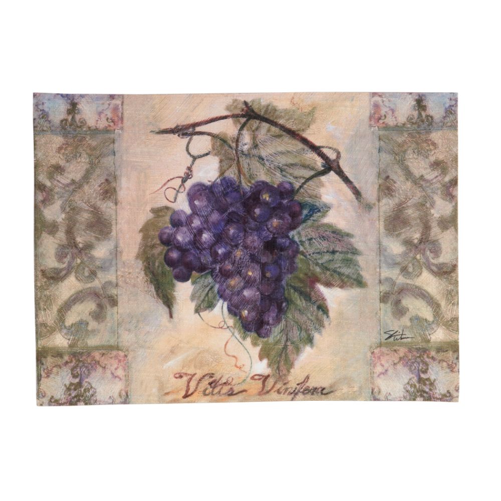 Essential Home Grape Fabric Place-Mat Purple