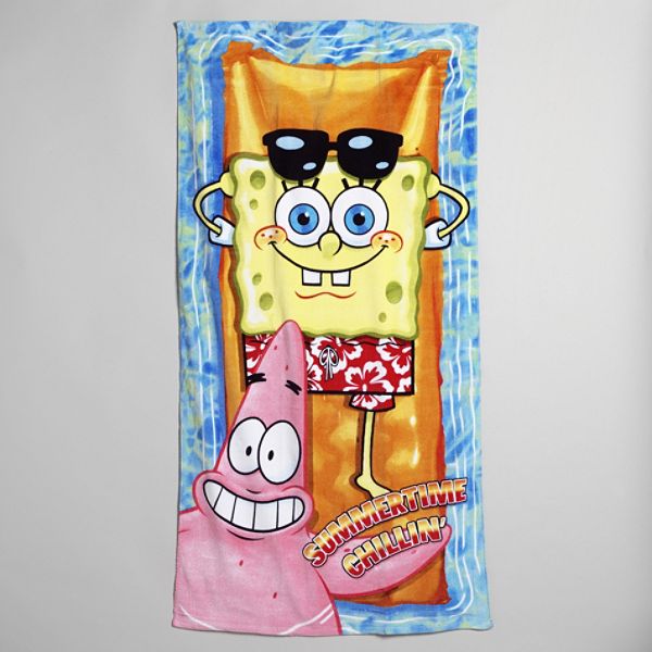Sponge Bob Summer Time Chilling Beach Towel