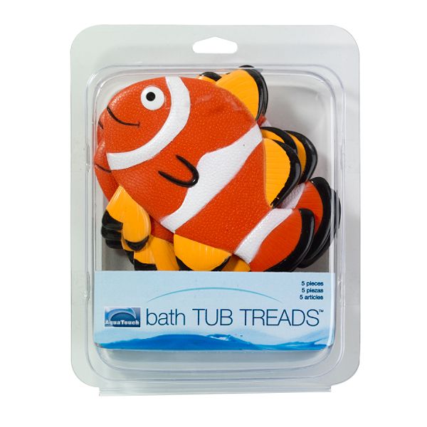 Aqua Touch 5 piece Bath Tub Treads Fish