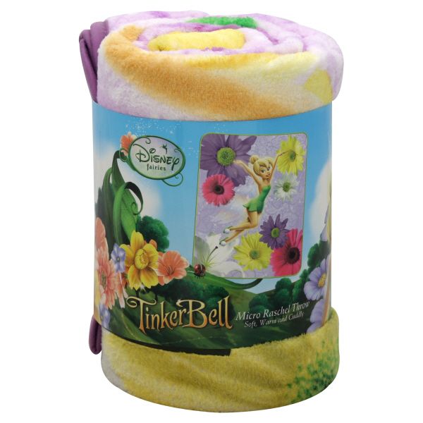 Disney Northwest Micro Raschel Throw, Disney Fairies TinkerBell, 1 throw