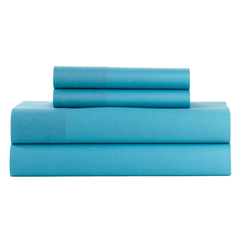 Essential Home Cotton-rich 140 thread count muslin sheet set