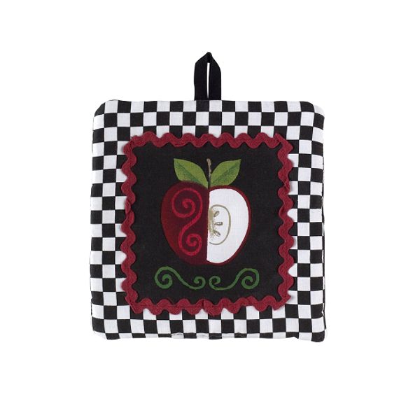 Essential Home Apple Pot Holder Country Cow