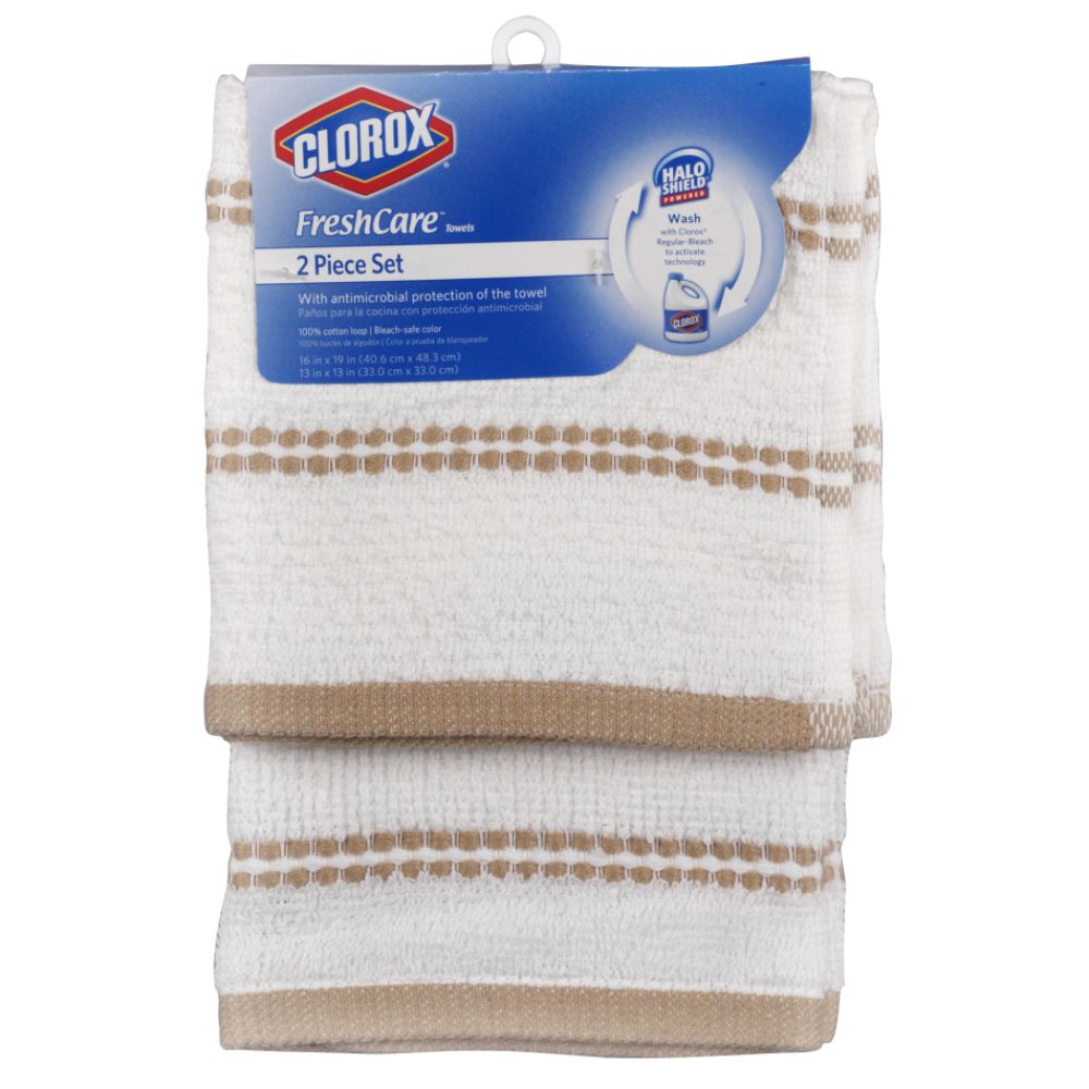 Clorox 2-Pack Multi Dish Towel Natural