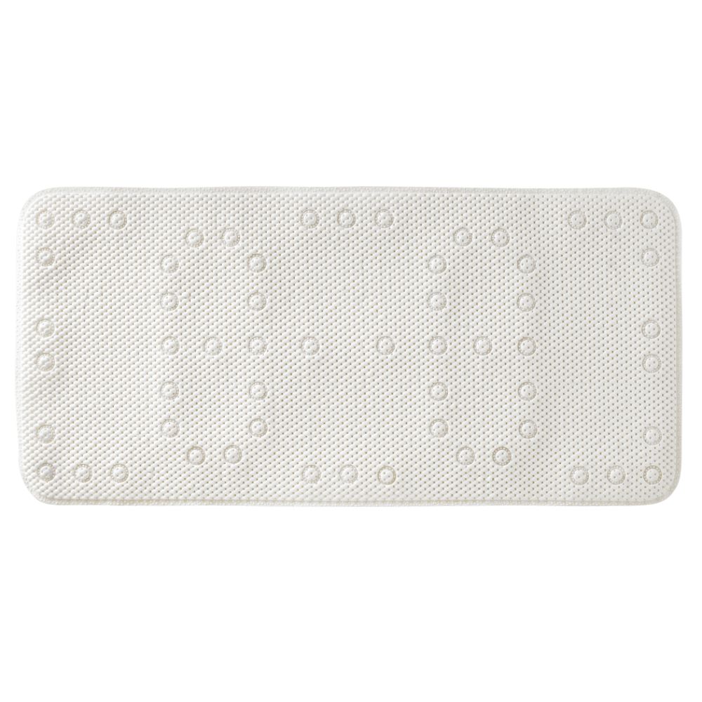 Essential Home White Soft Cushion Bath Mat 17 in. x 36 in