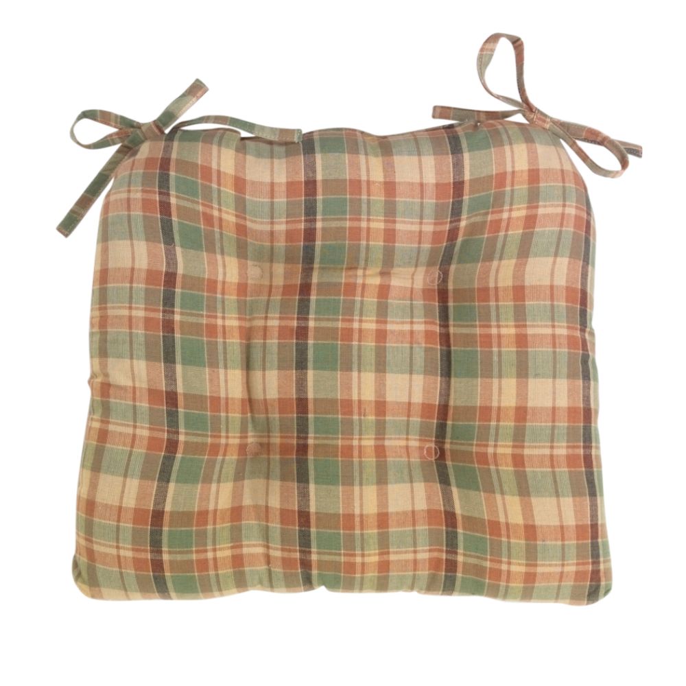 Essential Home Ryan Plaid 2 Pack Chair Pad
