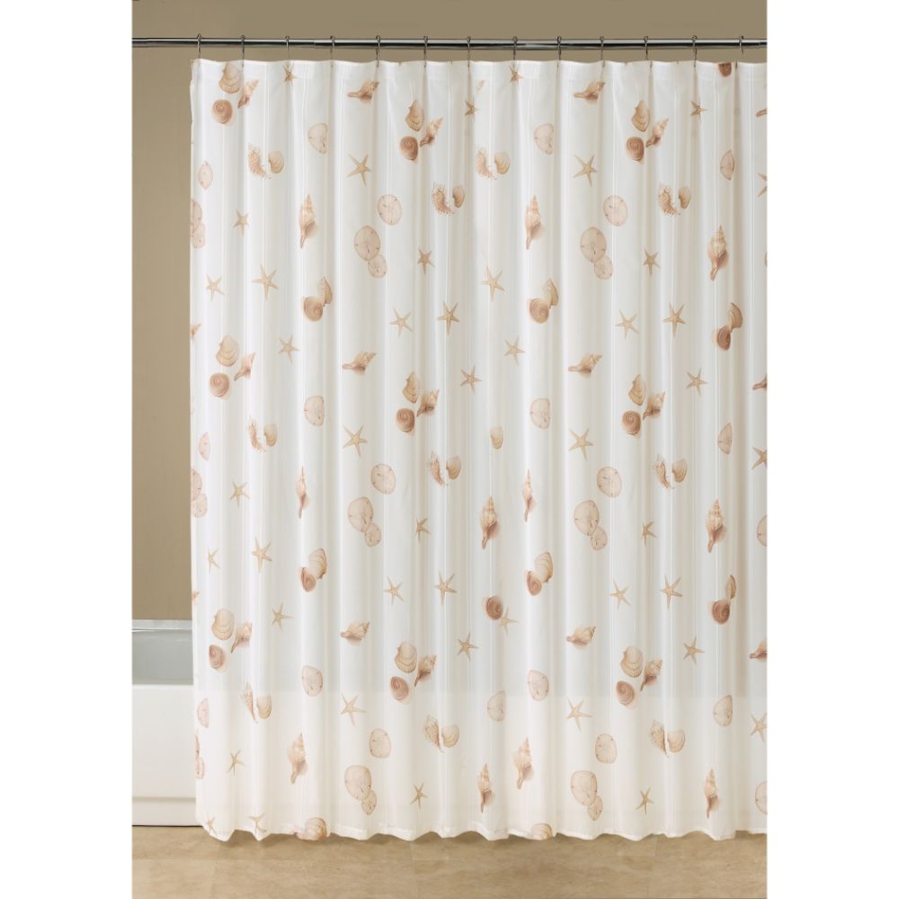 Essential Home Shower Curtain Shell Dreams Fabric at Kmart.com