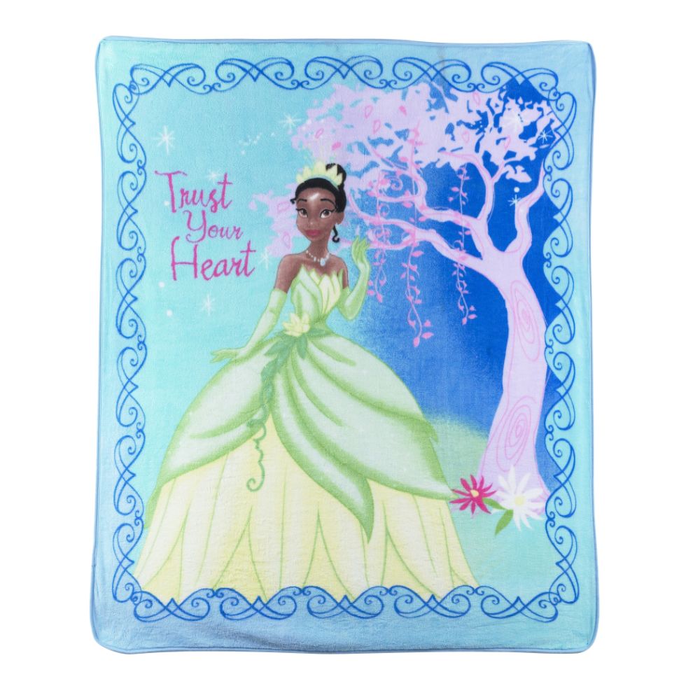 Disney Princess And The Frog Micro Raschel Throw