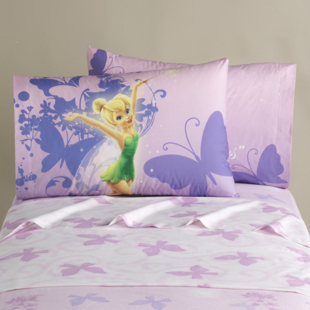 Disney Fairies Swirl Twirl Twin Sheet Set