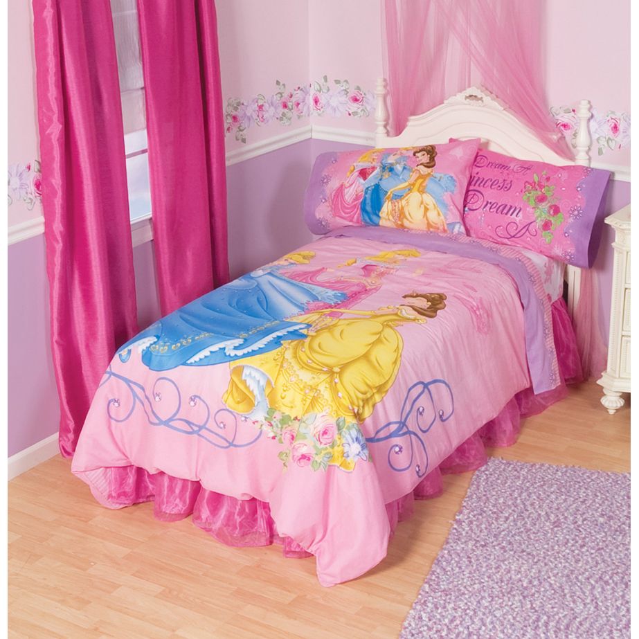 Disney Princess Bedding Full  on Disney Princess Light Up Twin Full Comforter At Kmart Com