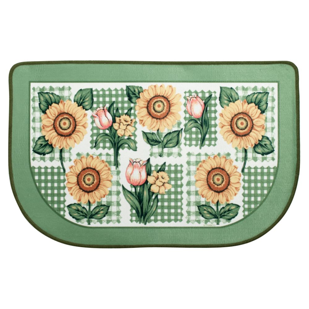 Essential Home 18 in. X 30 in. Superba Sunflower Tulip Accent Rug