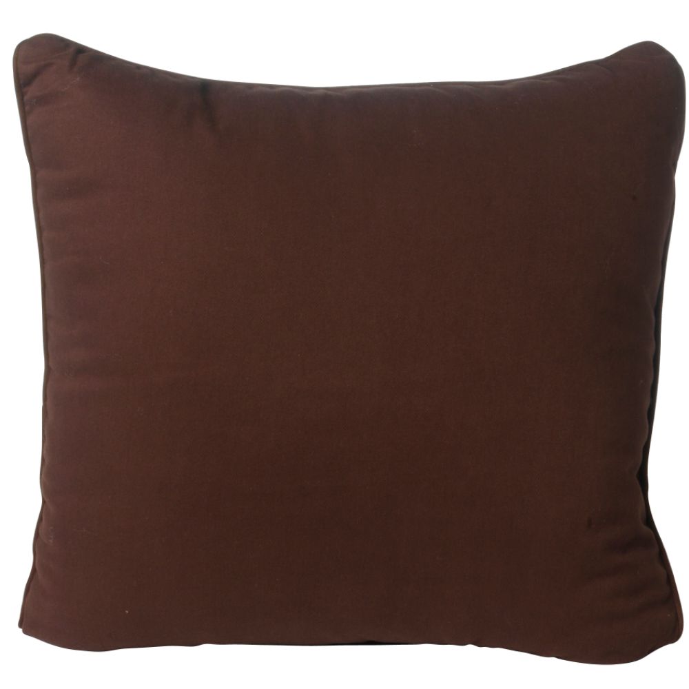 Essential Home Brown Brushed Twill Decorative Pillow