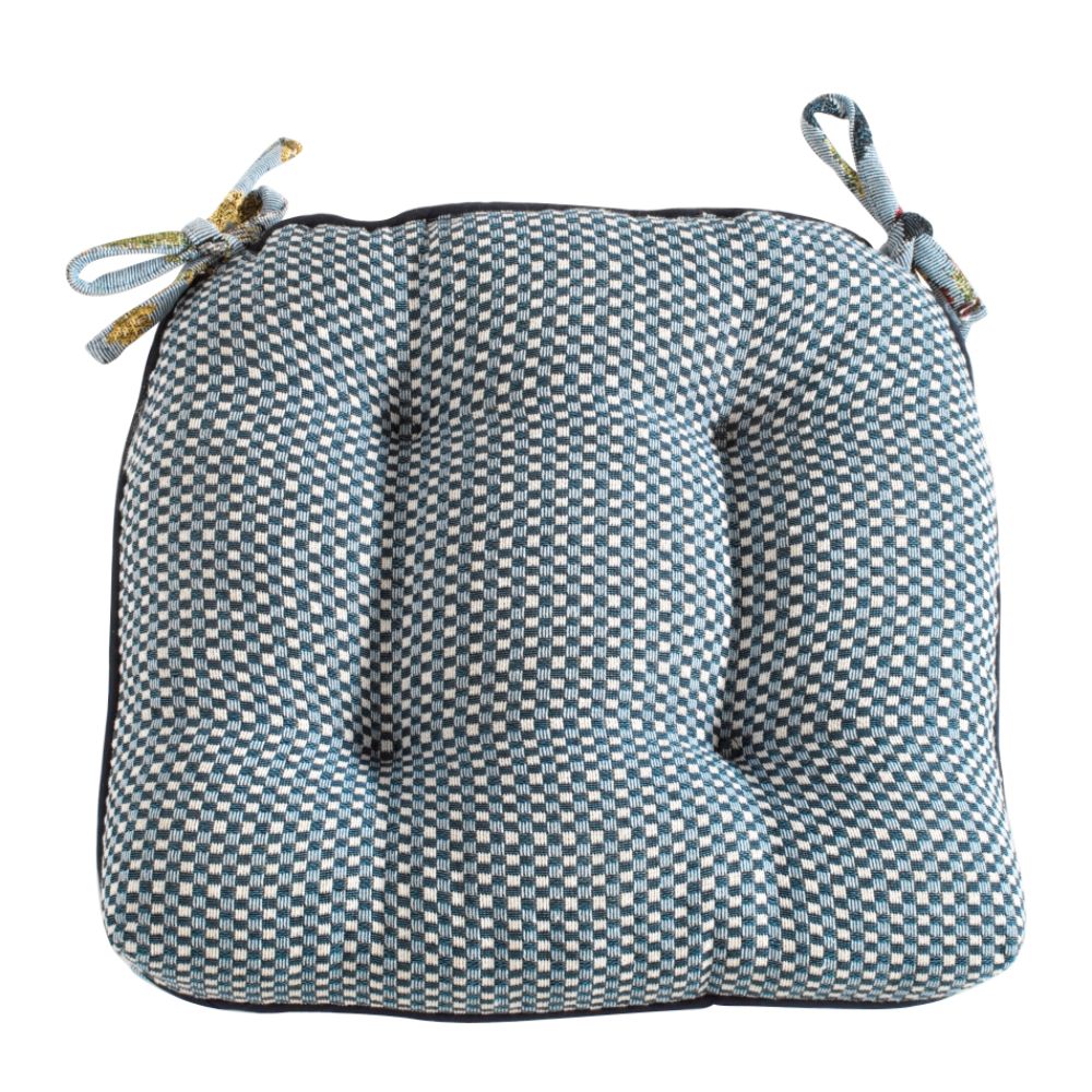 Essential Home Padded Chair Cushion Blue at Kmart.com