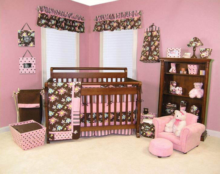 Trend Lab Baby Blossoms 4pc Crib Set