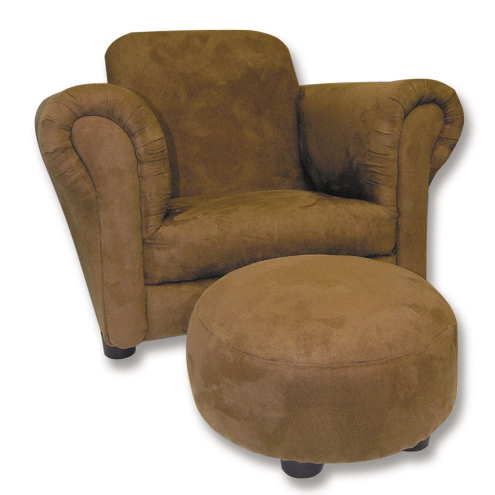 Trend Lab Baby Brown Suede Chair with Ottoman at Kmart.com
