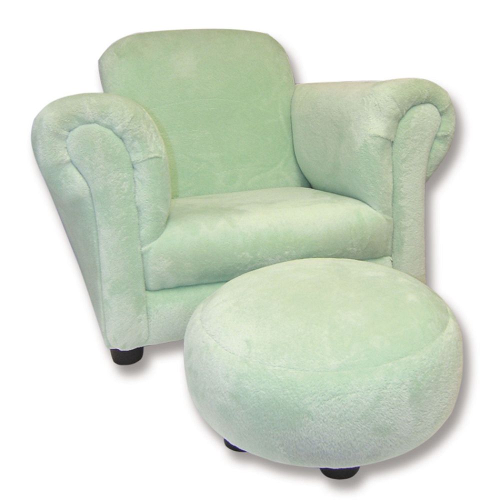 Trend Lab Baby Sage Velour Chair with Ottoman at Kmart.com