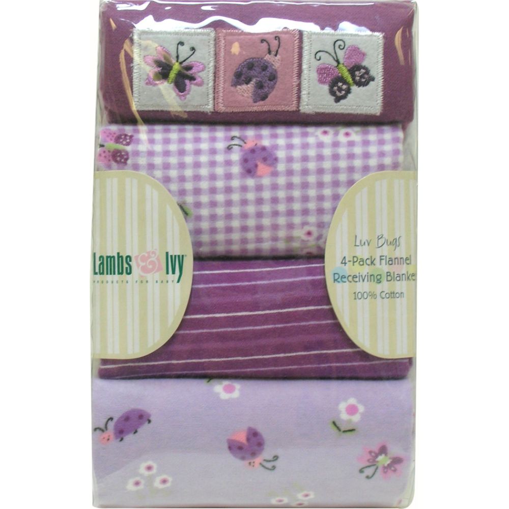 Lambs & Ivy Luv Bugs Receiving Blankets - 4 pack at Sears.com