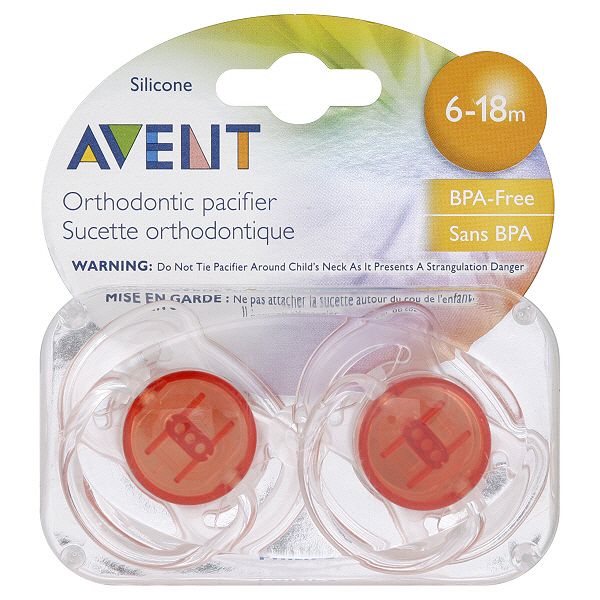 Avent Pacifiers Orthodontic Silicone 6 18 M 2 Pacifiers