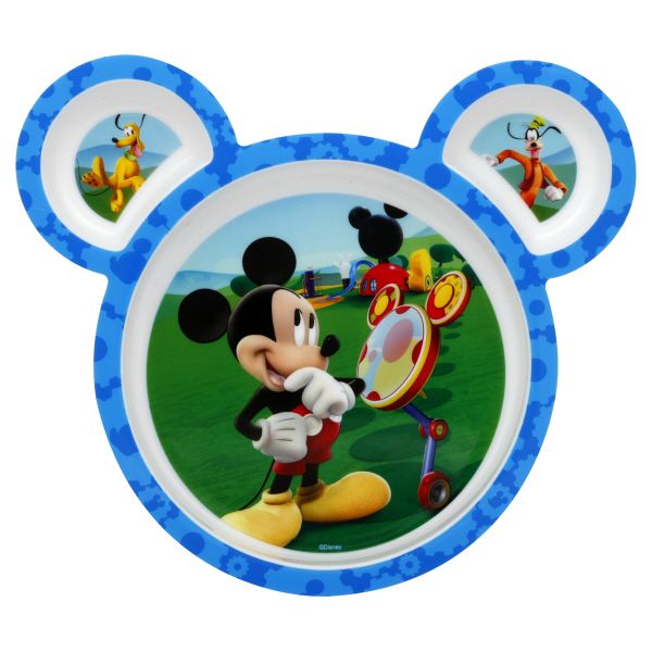 The First Years Learning Curve Plate, Mickey Mouse, 1 plate