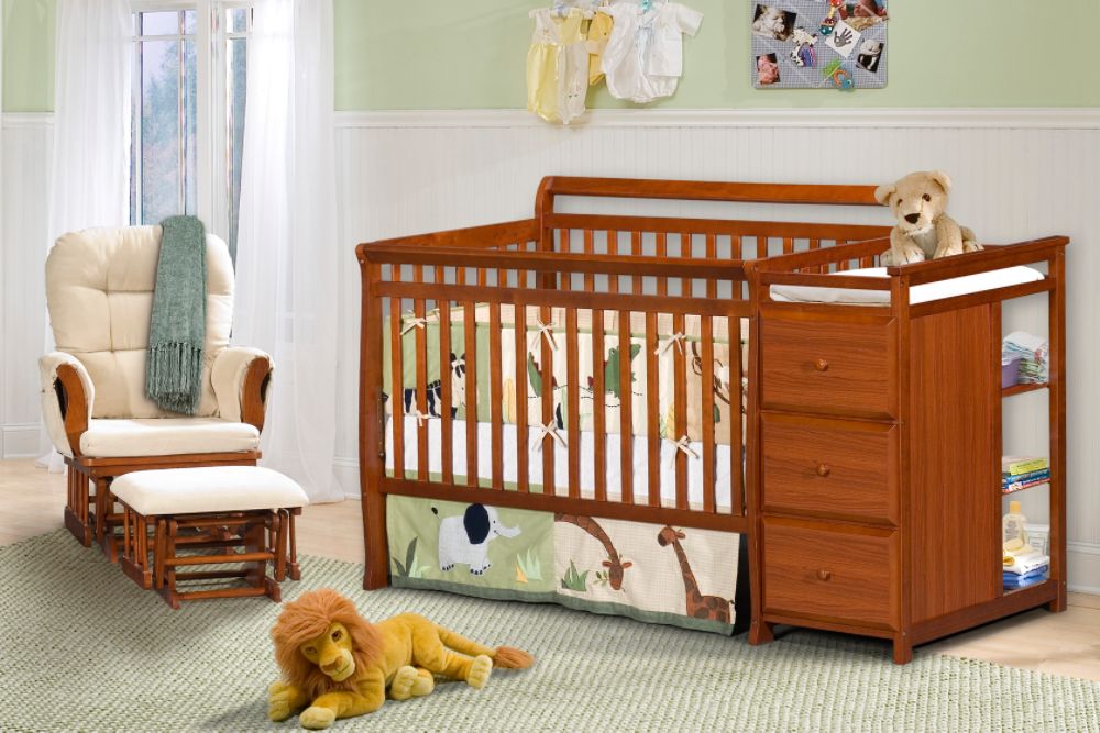 Dorel Crib/Changing Table Combo - Cherry