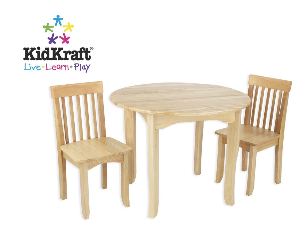 Kidkraft Avalon Table and 2 Chair Set-Natural