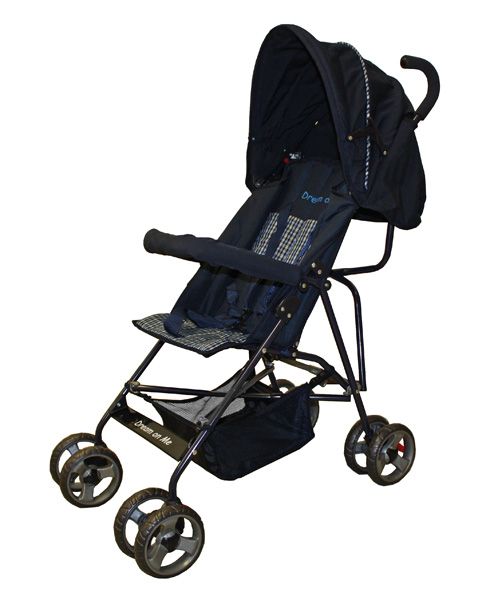 Dream On Me Large Canopy Single Baby Stroller, Navy