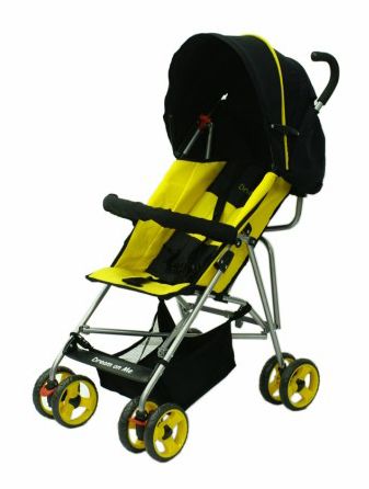 Dream On Me Large Canopy Single Baby Stroller, Yellow