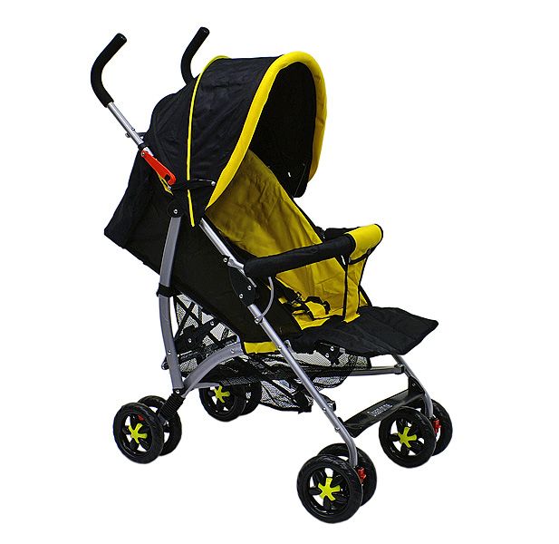 Dream On Me Lightweight Aluminum Baby Stroller with Canopy, Yellow