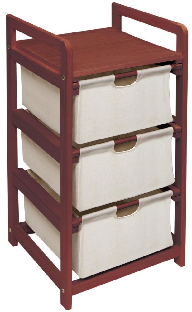Badger Basket Cherry Three Drawer Lightweight Hamper/Storage Unit at Sears.com