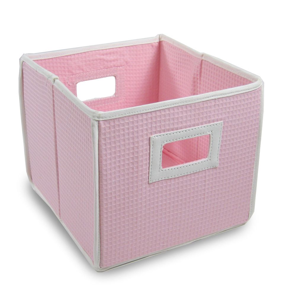 Badger Basket Pink Waffle Folding Storage Cube at Sears.com