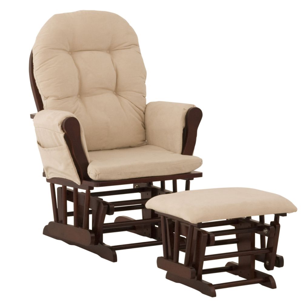 Stork Craft Hoop Glider & Ottoman - Cognac/Beige at Kmart.com