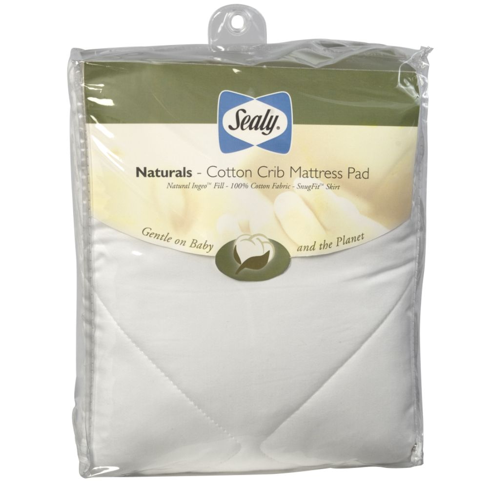 Sealy Naturals-Cotton Crib Mattress Pad at Sears.com