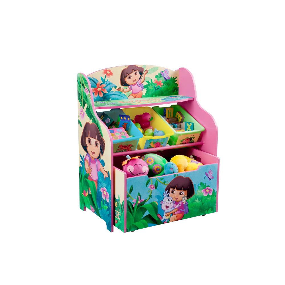 Delta Childrens Dora the Explorer 3 Tier Storage Organizer with Roll