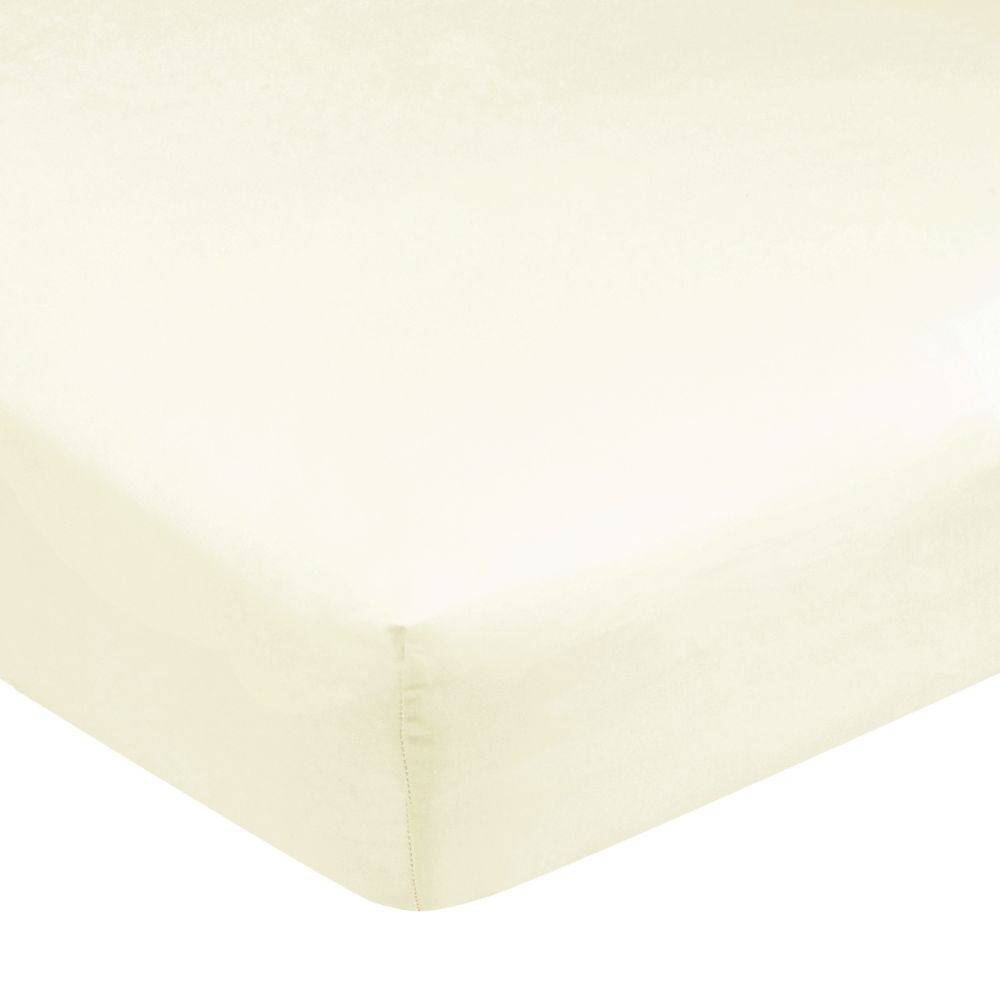 Carter's Easy-Fit Sateen Crib Sheet - Ecru at Sears.com