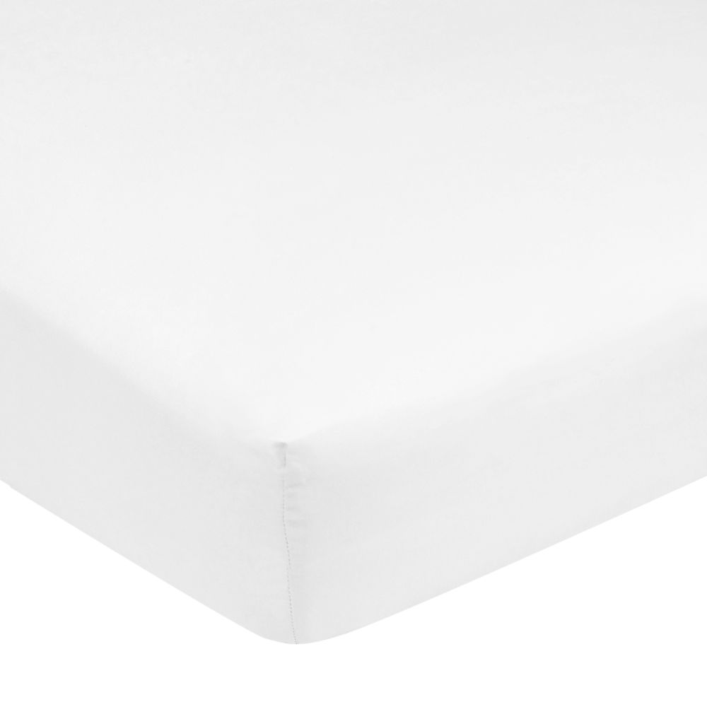 Carter's Easy-Fit Sateen Crib Sheet - White at Sears.com