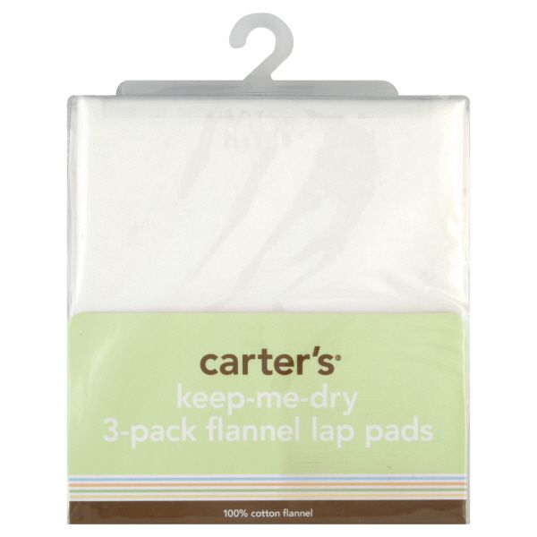 Carter's Lap Pads, Flannel, Keep-Me-Dry, White, 3 pads at Kmart.com