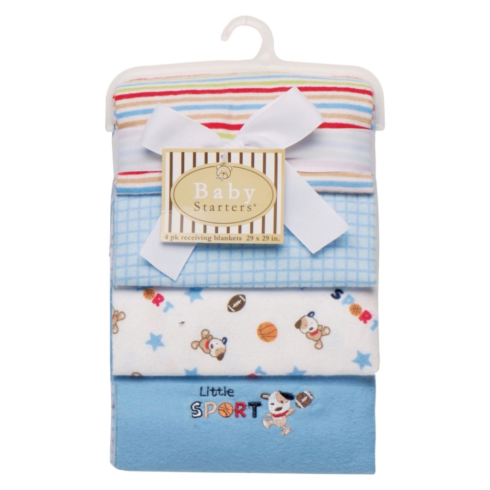 Rashti & Rashti Set Of 4 Receiving Blankets,