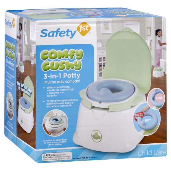 Safety 1st Child Care Potty, Comfy Cushy, 3-in-1, 1 potty