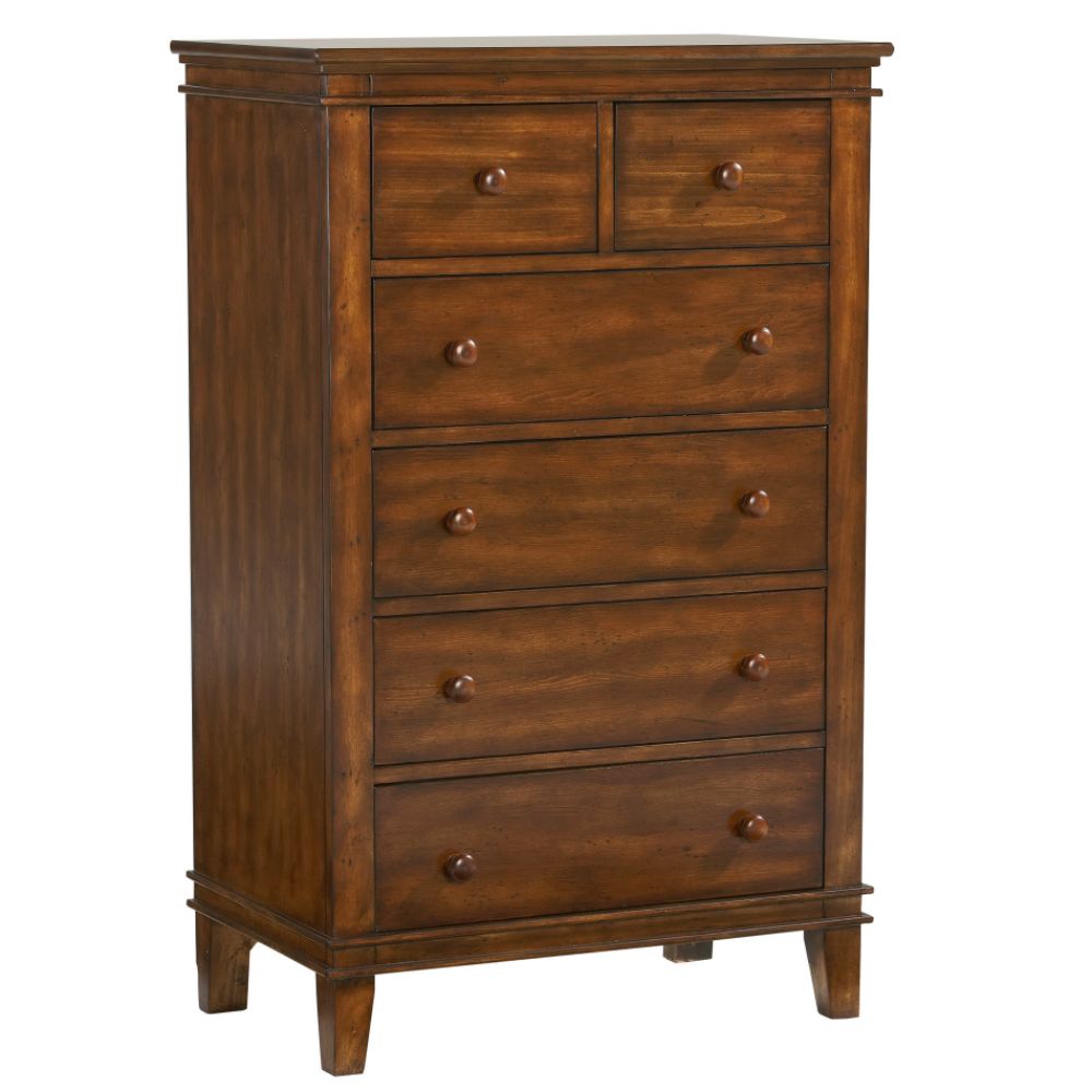 BassettBaby American Home 6-Drawer chest, Dark Carolina Pine