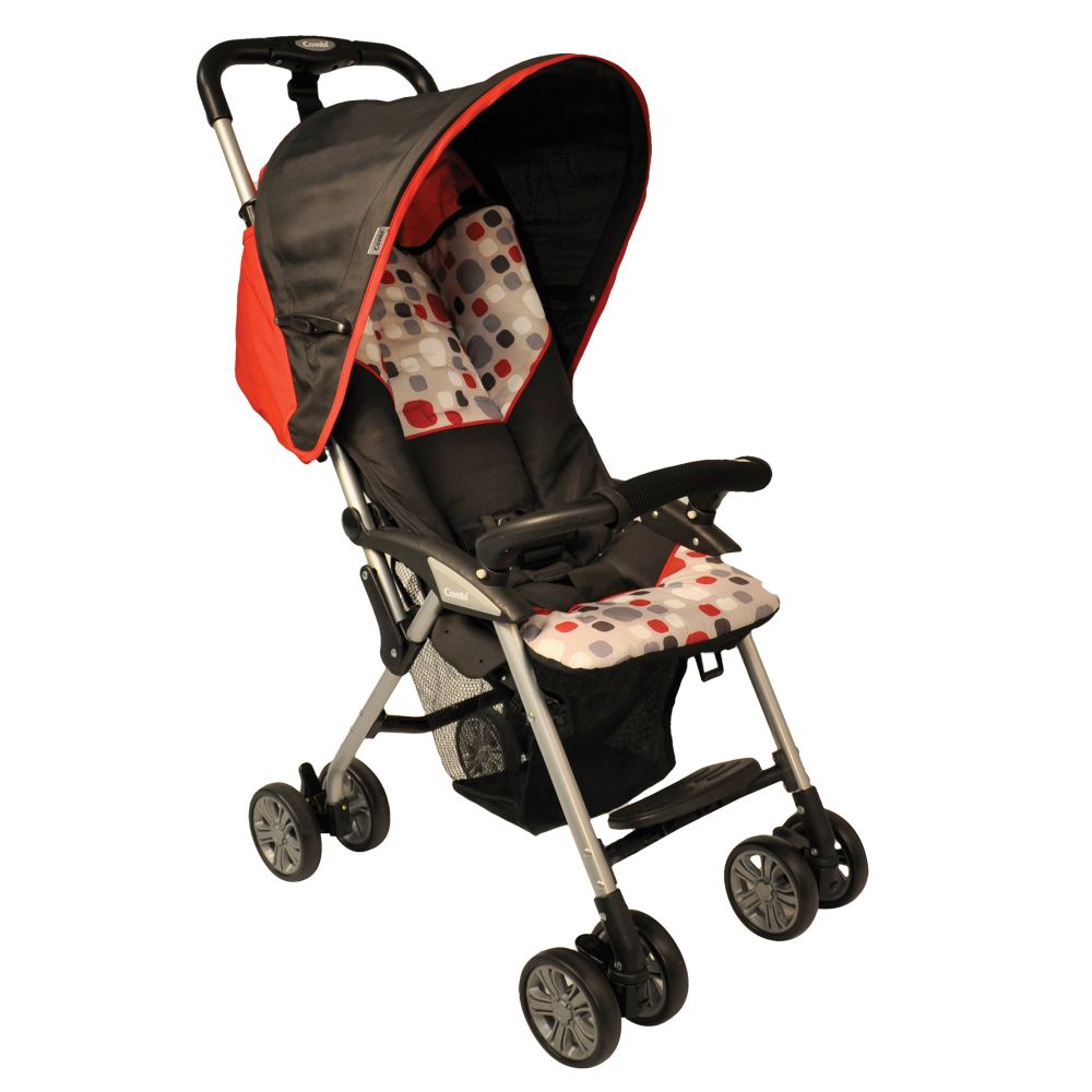 COMBI FLARE BABY STROLLER CHERRY LIGHTWEIGHT COMPACT PORTABLE 3 SECOND