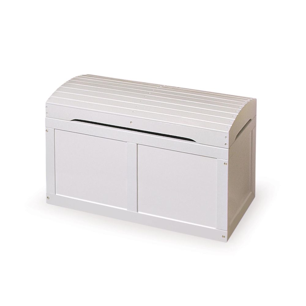 Badger Basket White Barrel Top Toy Chest